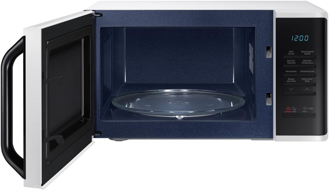 Samsung Horno de Microondas, 0.8 Pies Cúbicos, Color Blanco - Modelo MS-23K3513AW
