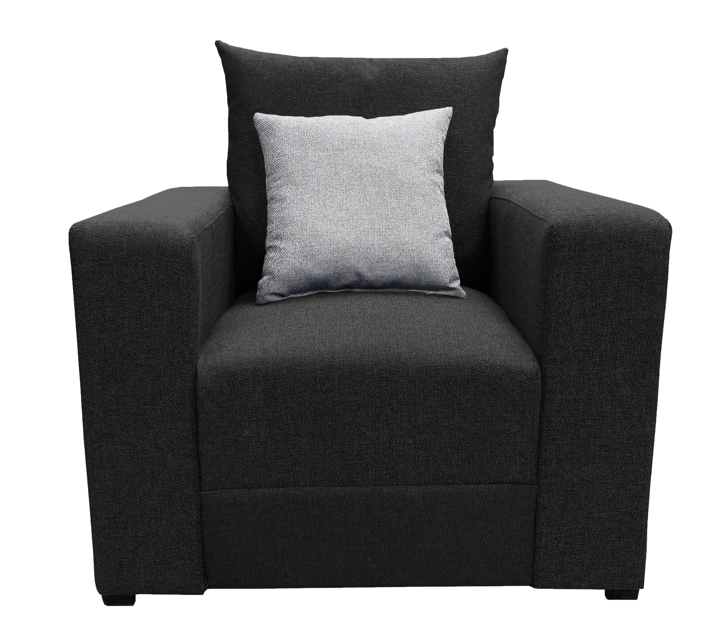 Sala Modular 3-2-1 El Bazar Store Miami Negro, Sofa, Love Seat Y Sillón
