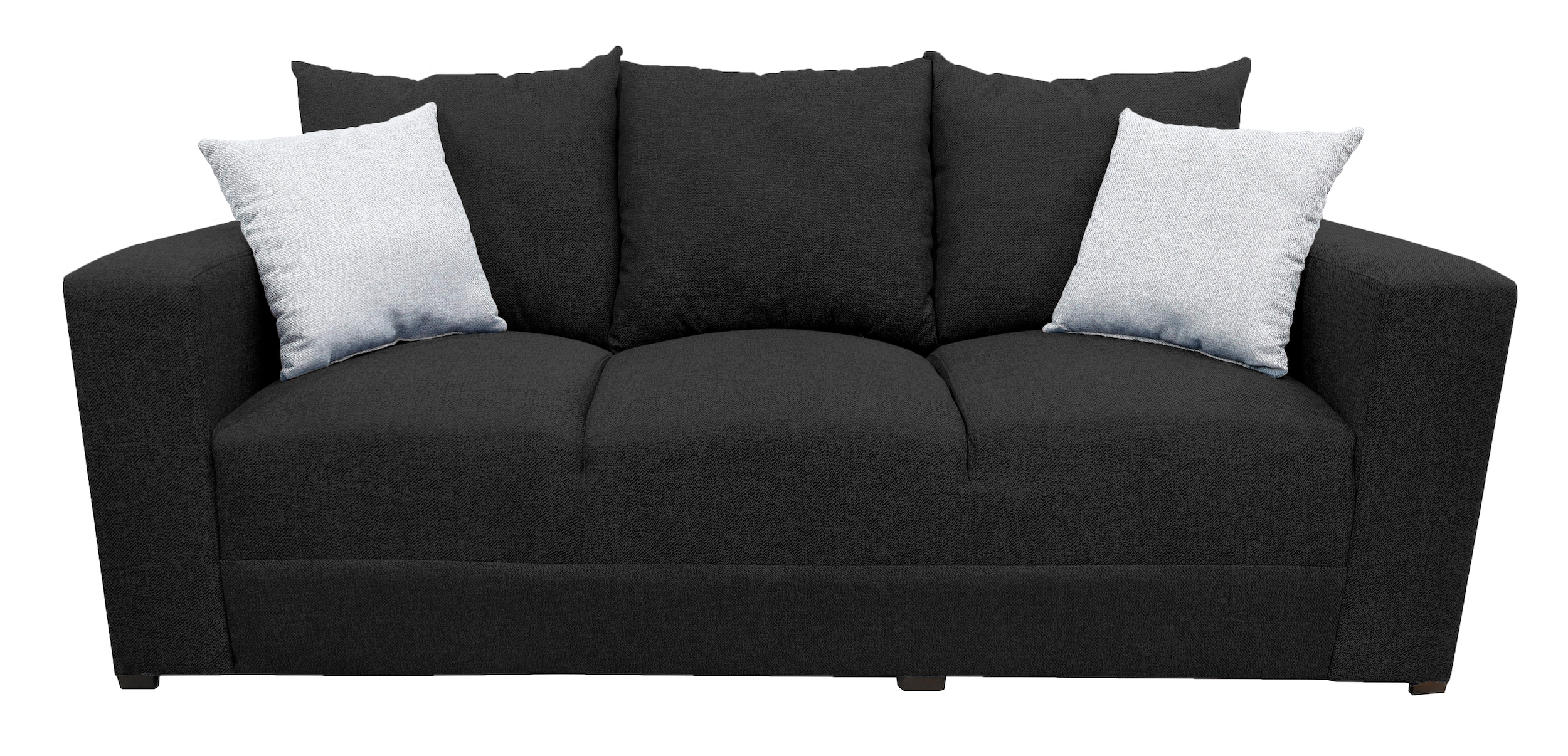 Sala Modular 3-2-1 El Bazar Store Miami Negro, Sofa, Love Seat Y Sillón