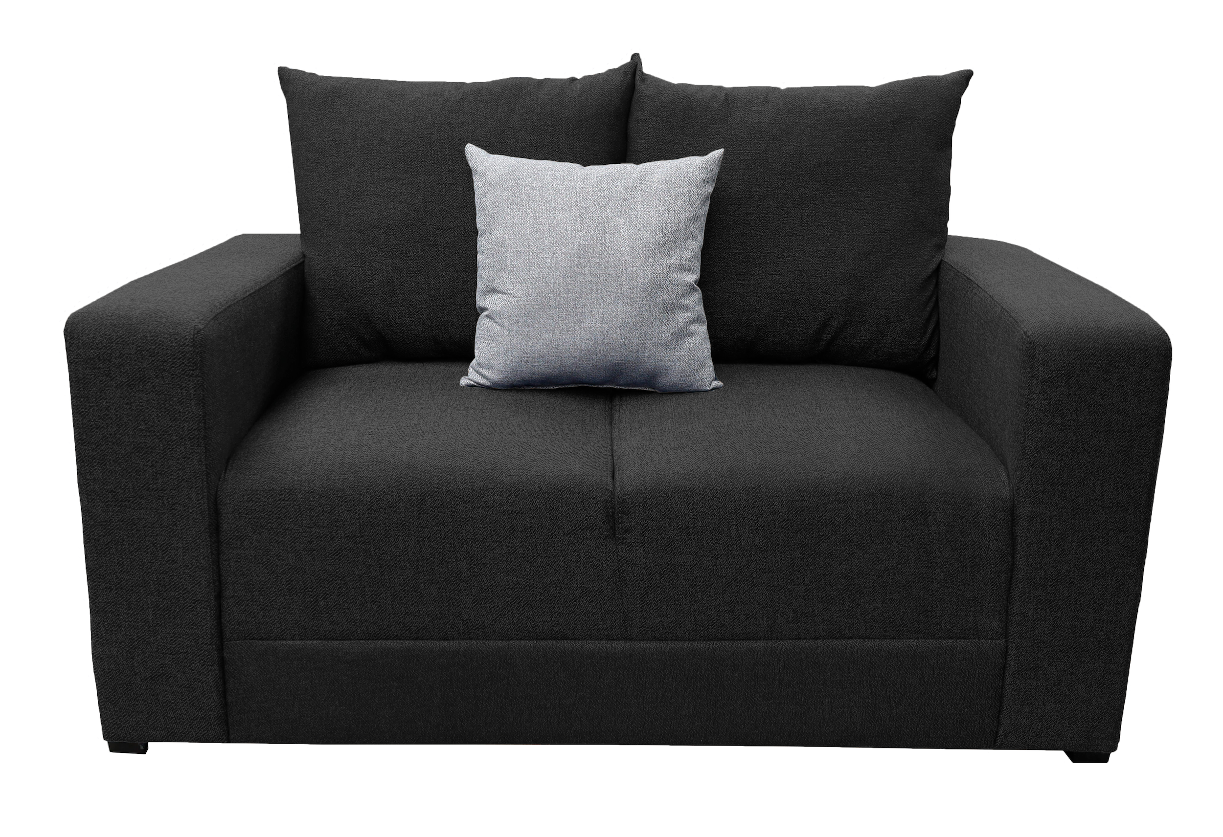 Sala Modular 3-2-1 El Bazar Store Miami Negro, Sofa, Love Seat Y Sillón