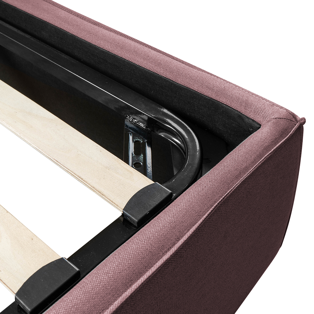 Base Matrimonial Para CoIchón Roomi Nomad, Box Con Sistema De Almacenaje Rosa