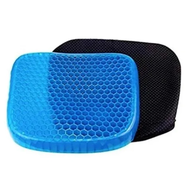 Cojin Ortopedico de Gel Suave para Asiento con Funda Lavable.