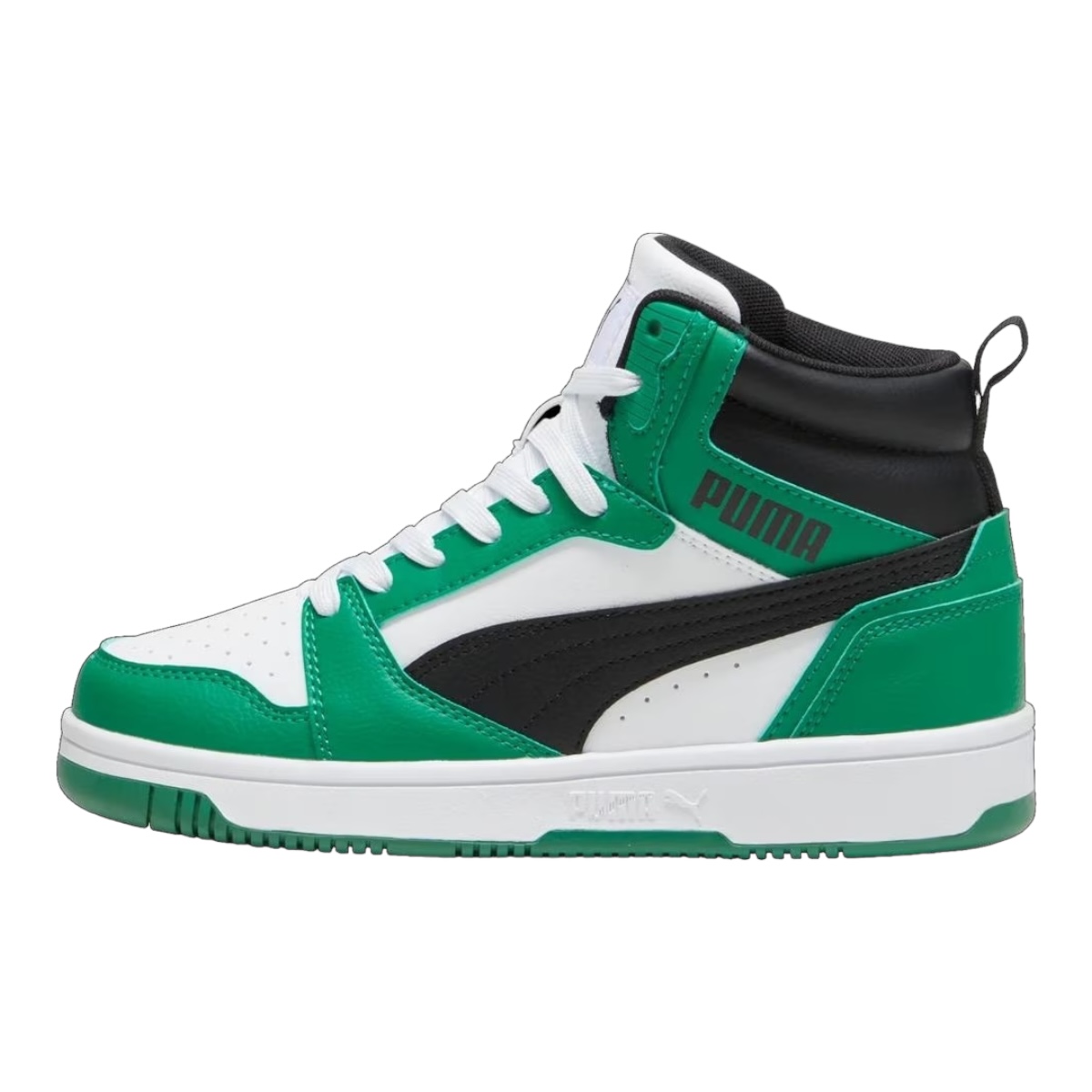 Tenis Puma Rebound V6 Mid Verde De Junior 100% Original
