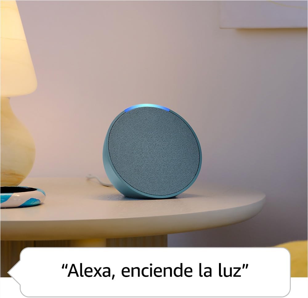 Amazon Echo Pop, Bocina inteligente y compacta con sonido definido y Alexa, Negro