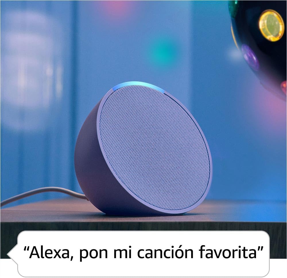 Amazon Echo Pop, Bocina inteligente y compacta con sonido definido y Alexa, Negro