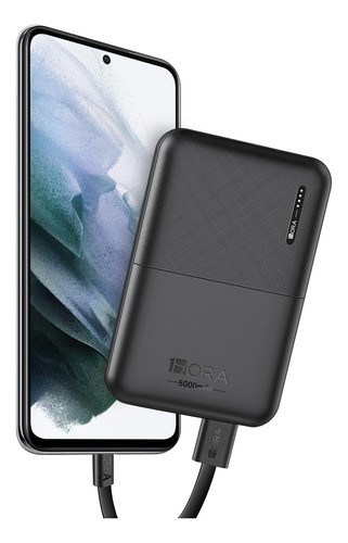 Mini Power Bank Batería Portátil 5000mah Negra