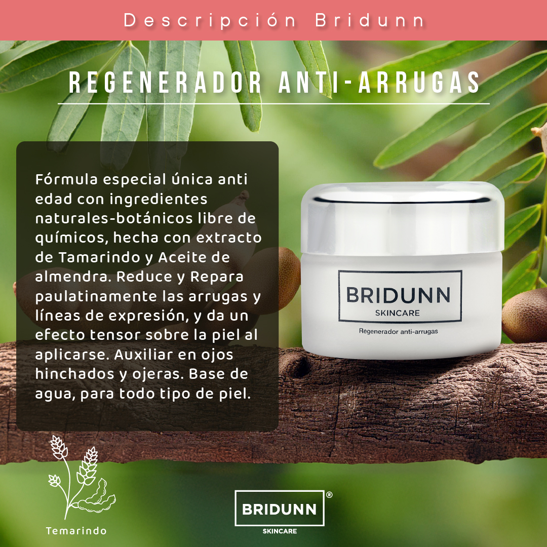 Crema Facial Reafirmante Antiarrugas  Natural BRIDUNN SKINCARE  Antiedad, Efecto lifting Tensor tipo Botox, 