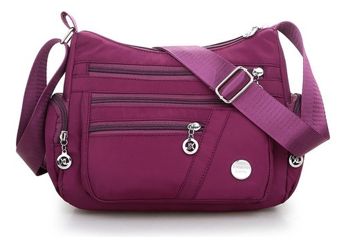 Bolso Multifuncional Impermeable Y Antirrobo Para Mujer Purpura 