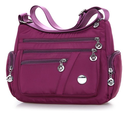 Bolso Multifuncional Impermeable Y Antirrobo Para Mujer Purpura 