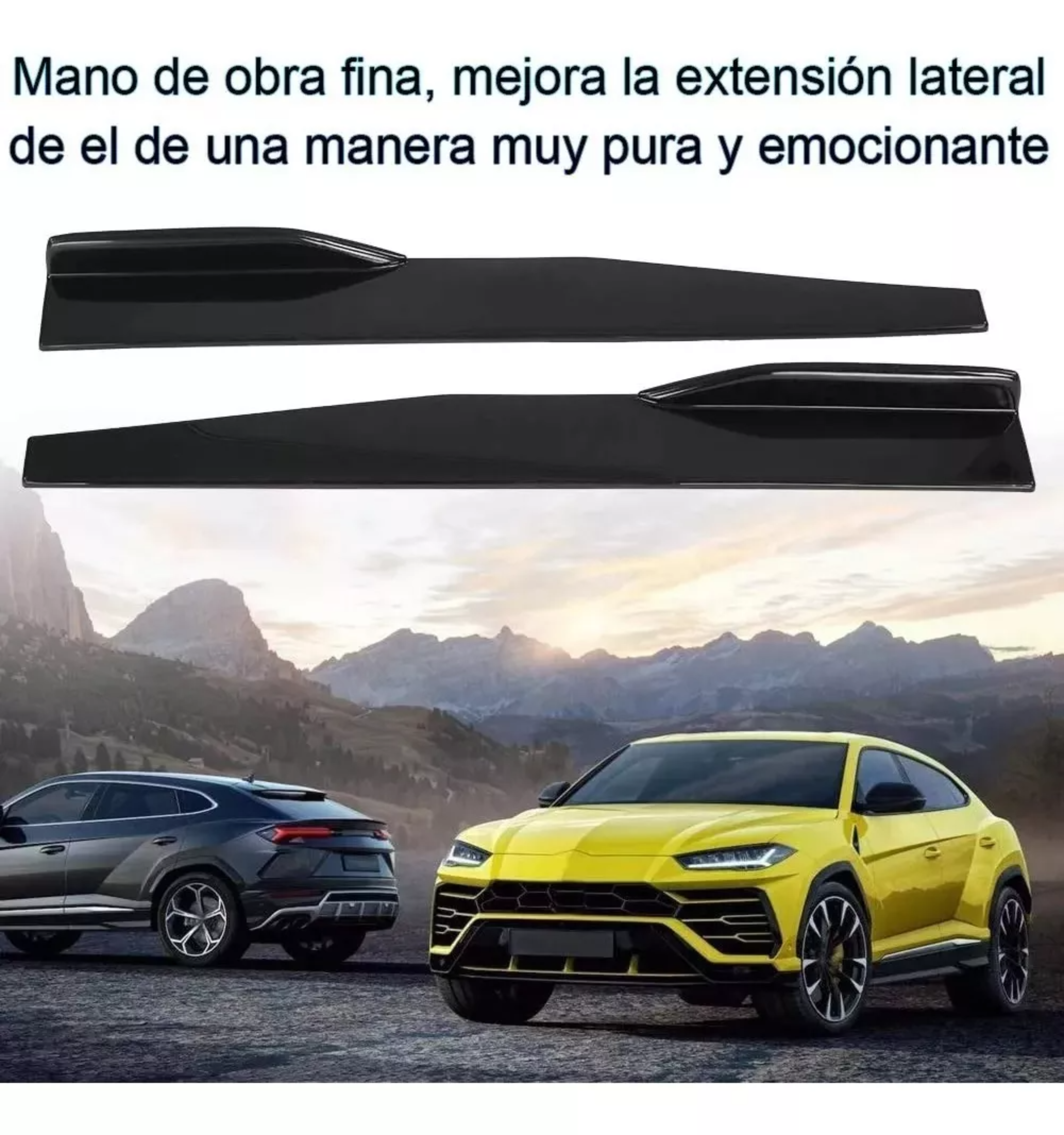 Vista Escalon 75cm Lateral Faldon Estribo Universal Falda 2u