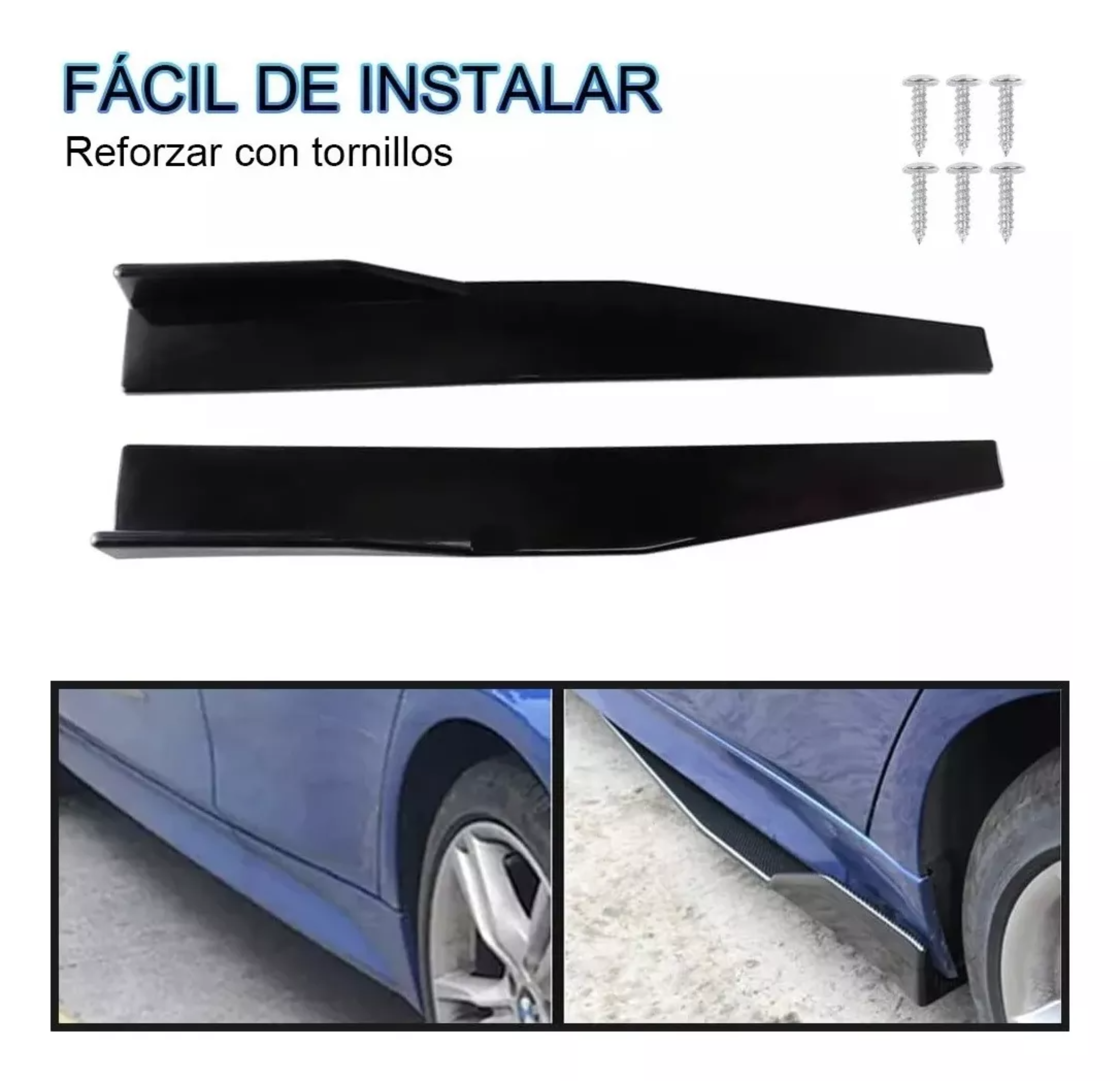 Vista Escalon 75cm Lateral Faldon Estribo Universal Falda 2u