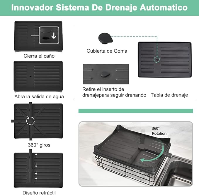 A DAHAN Escurridor de Trastes Acero Inoxidable