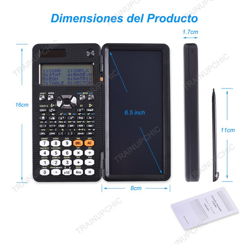 Calculadora Científica 417 Funciones + Tableta De Escritura