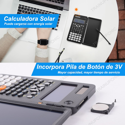 Calculadora Científica 417 Funciones + Tableta De Escritura