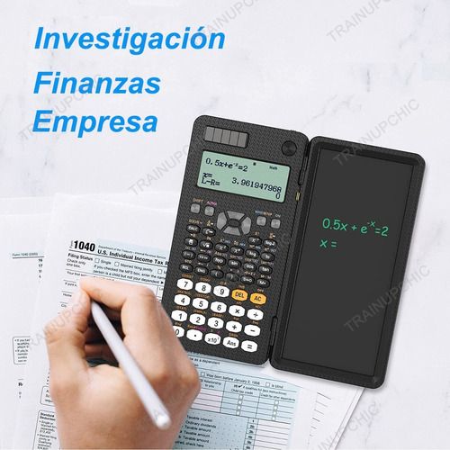 Calculadora Científica 417 Funciones + Tableta De Escritura
