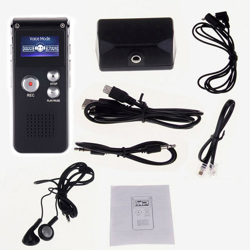 Microfono Espia Usb Spy Grabadora Voz De 8gb Duracion Hasta
