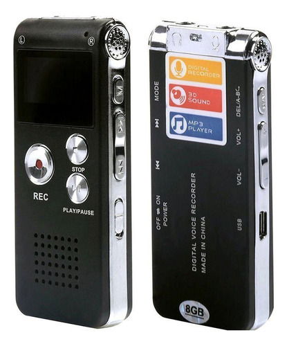 Microfono Espia Usb Spy Grabadora Voz De 8gb Duracion Hasta