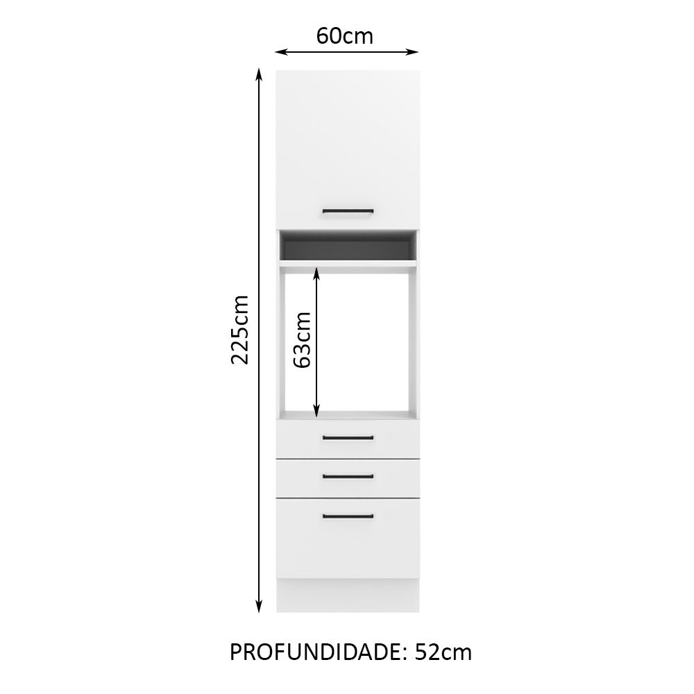 Alacena de Cocina para Horno Madesa Agata 60cm BB
