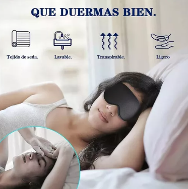  Antifaz 3d Para Dormir Adjustable Respirable 