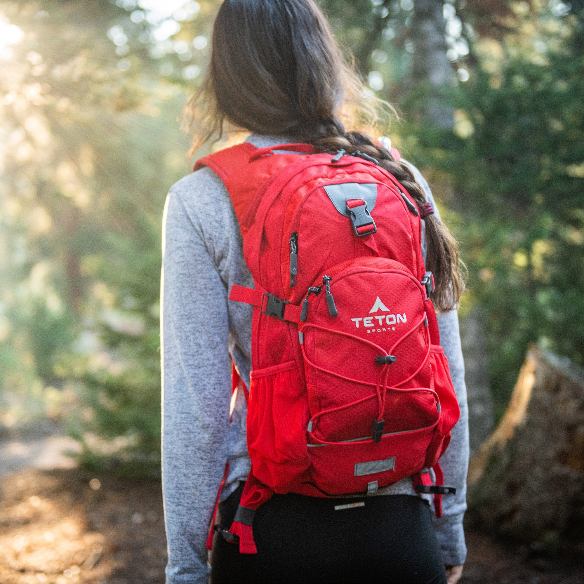 Mochila de Hidratación Oasis 18L con Bolsa de Agua Rojo de 2L TETON