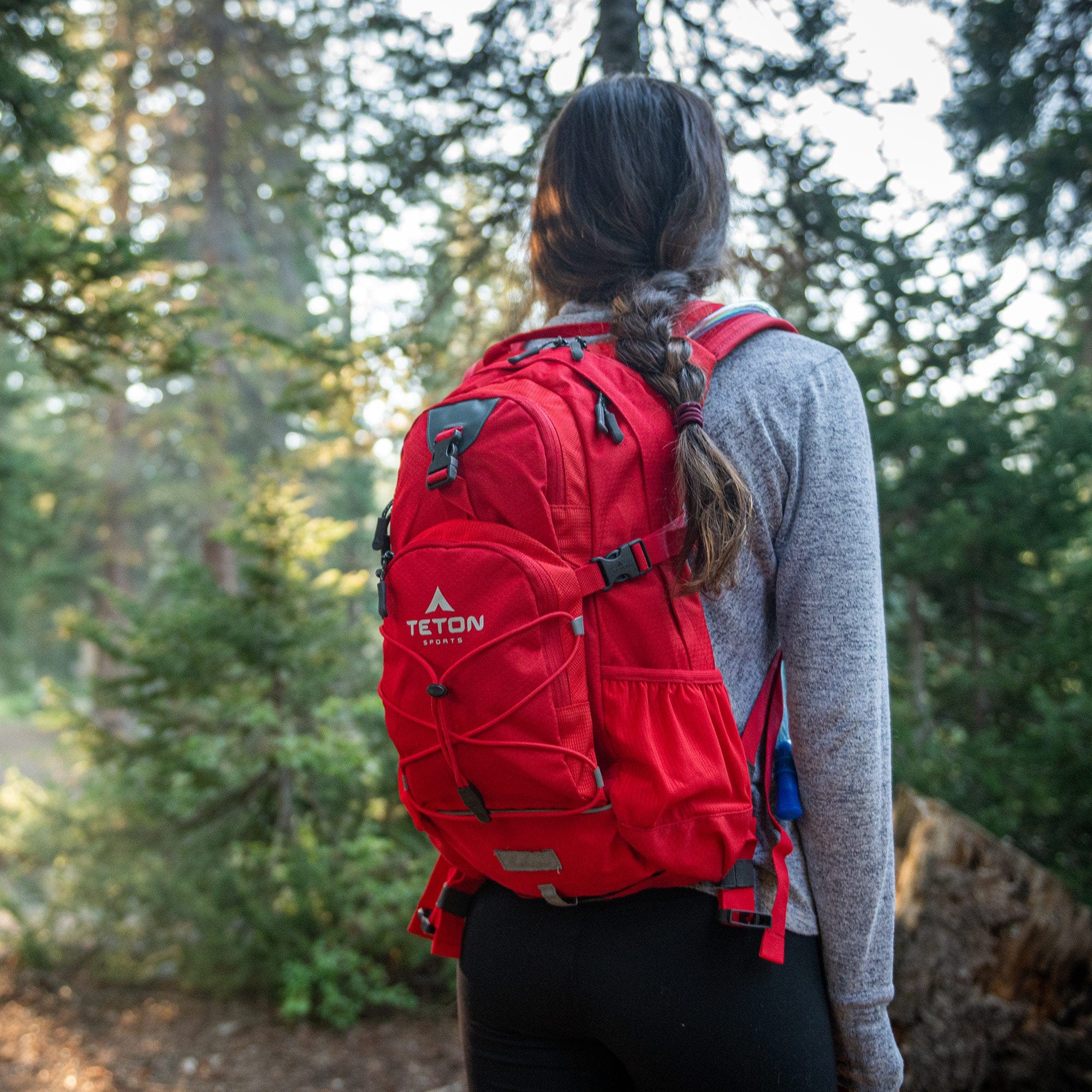 Mochila de Hidratación Oasis 18L con Bolsa de Agua Rojo de 2L TETON
