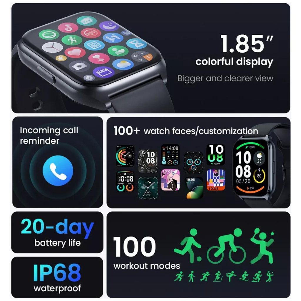 Smartwatch Haylou Watch 2 Pro 1.85" Pantalla, Ipx68, batería larga duración