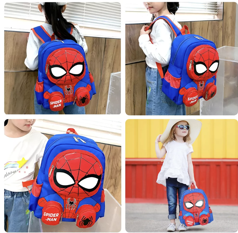 Mochilas Escolares, Mochila Escolar Niño De Dibujos Animados 3d, Mochila De Superhéroe Para Escuela Primaria T