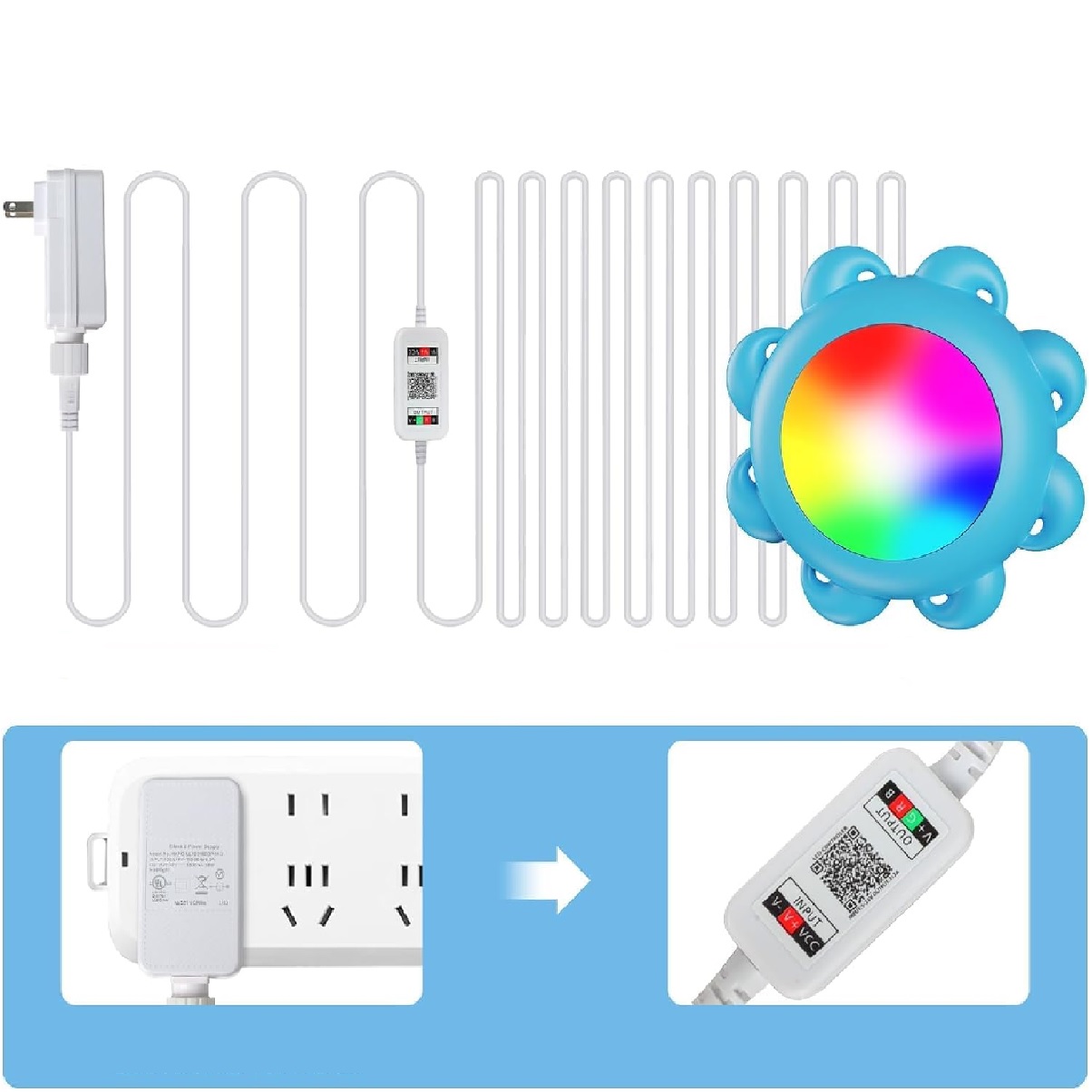 Luces Para Alberca Rgb Luz Piscina Con App Control