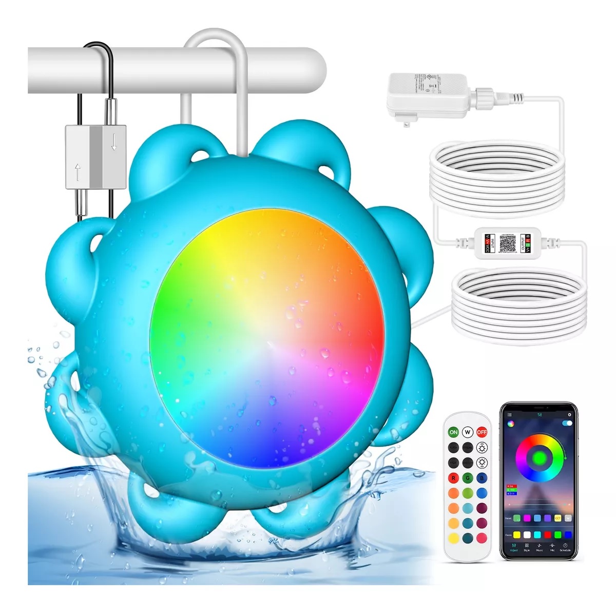 Luces Para Alberca Rgb Luz Piscina Con App Control