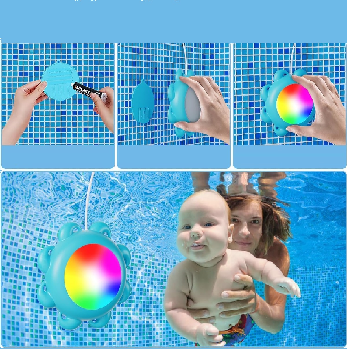 Luces Para Alberca Rgb Luz Piscina Con App Control