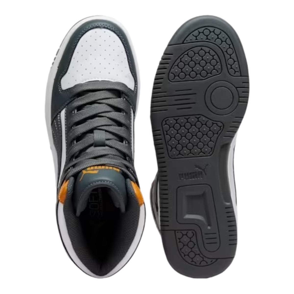 Tenis Puma Rebound Junior Layup De Bota Gris 100% Original
