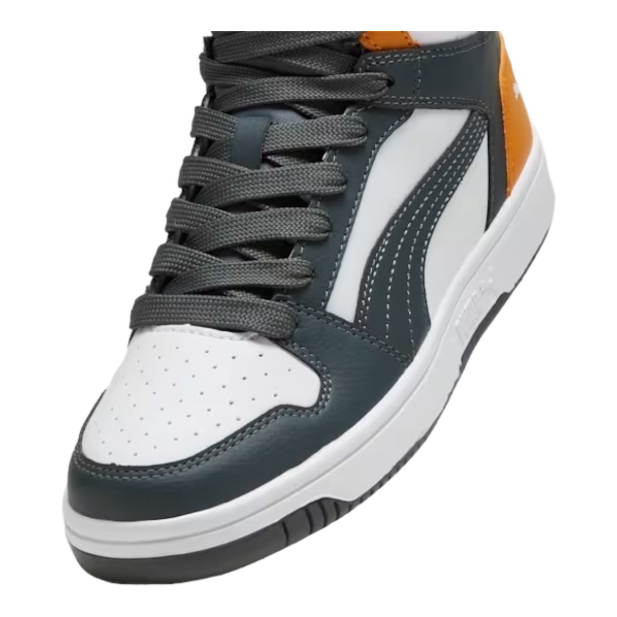 Tenis Puma Rebound Junior Layup De Bota Gris 100% Original