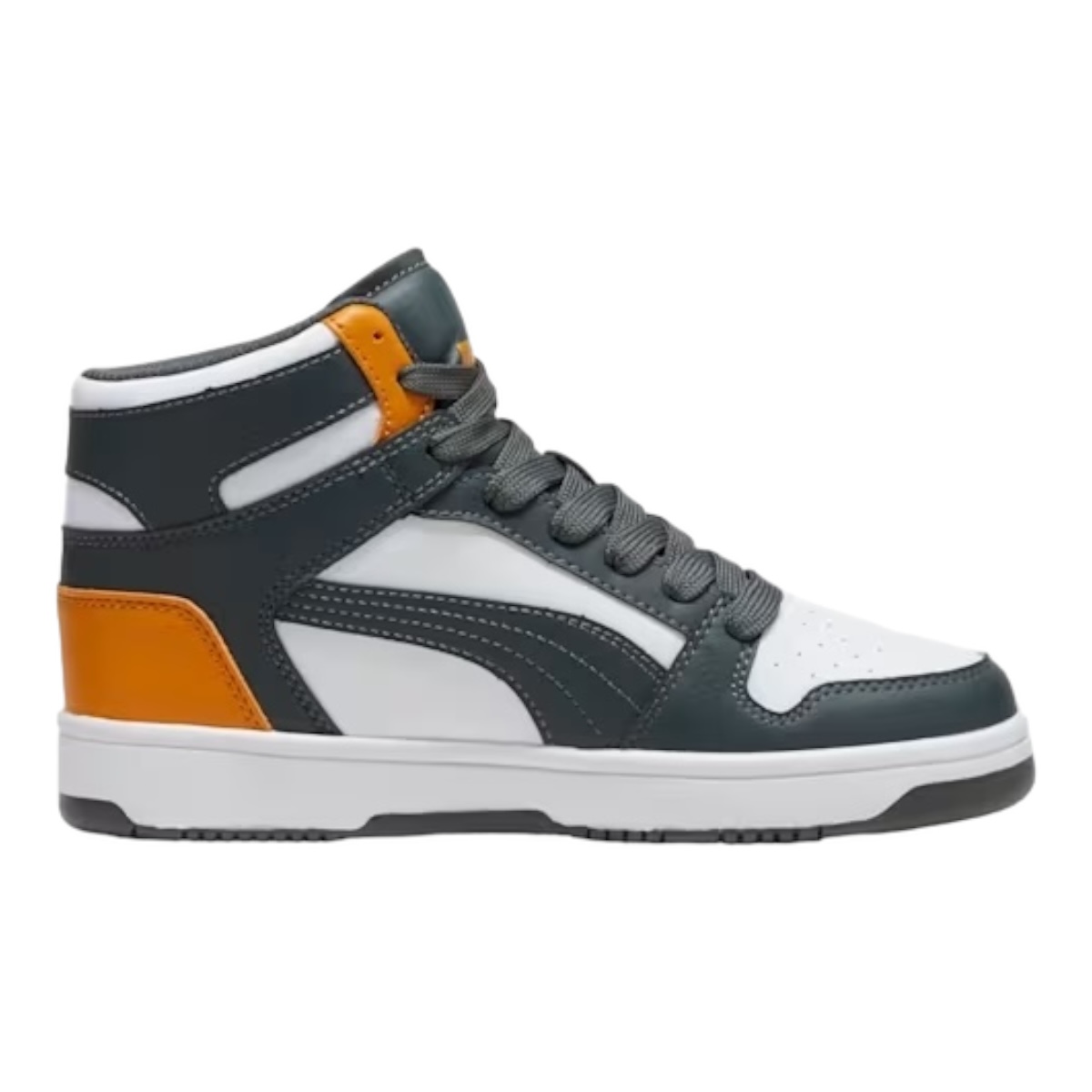Tenis Puma Rebound Junior Layup De Bota Gris 100% Original