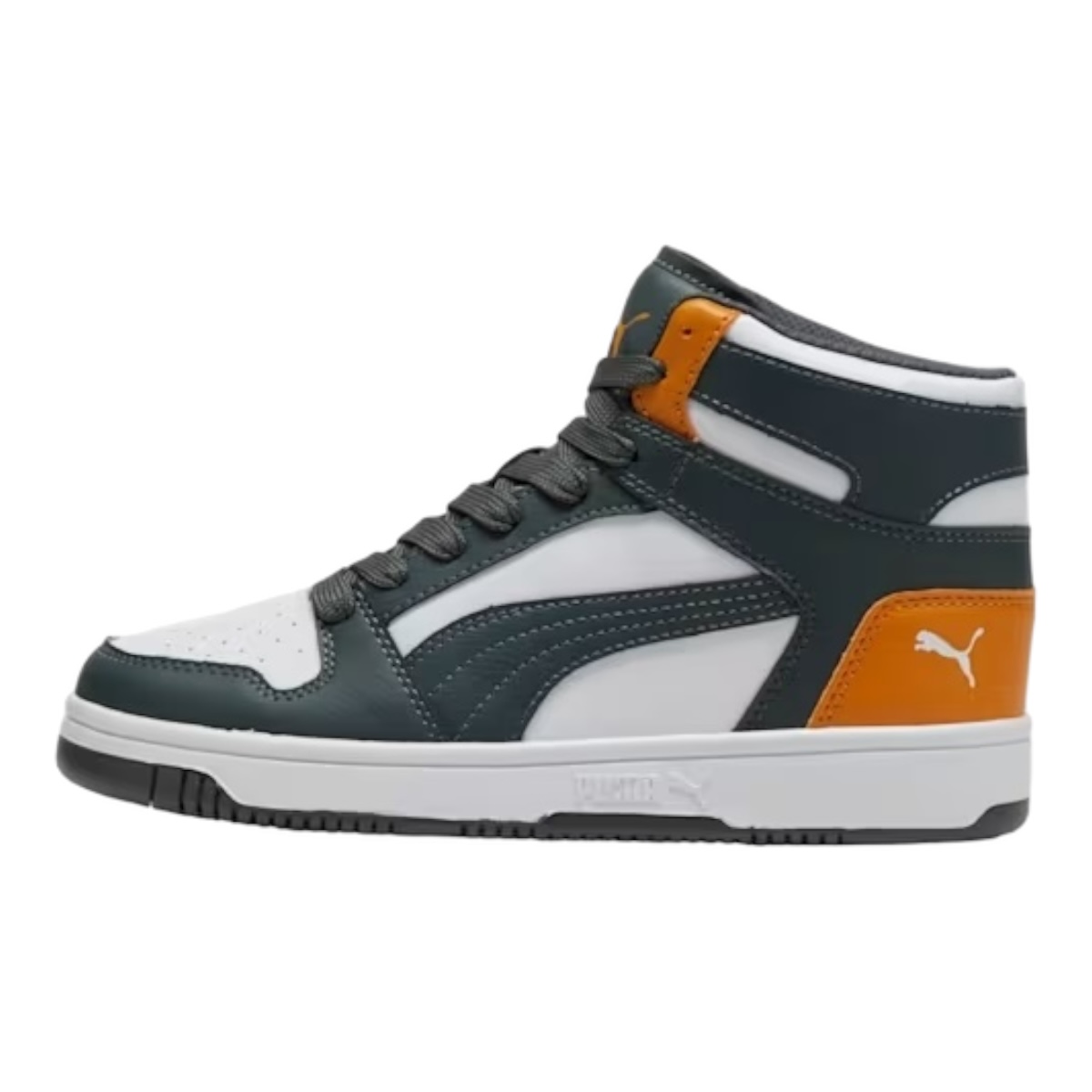 Tenis Puma Rebound Junior Layup De Bota Gris 100% Original
