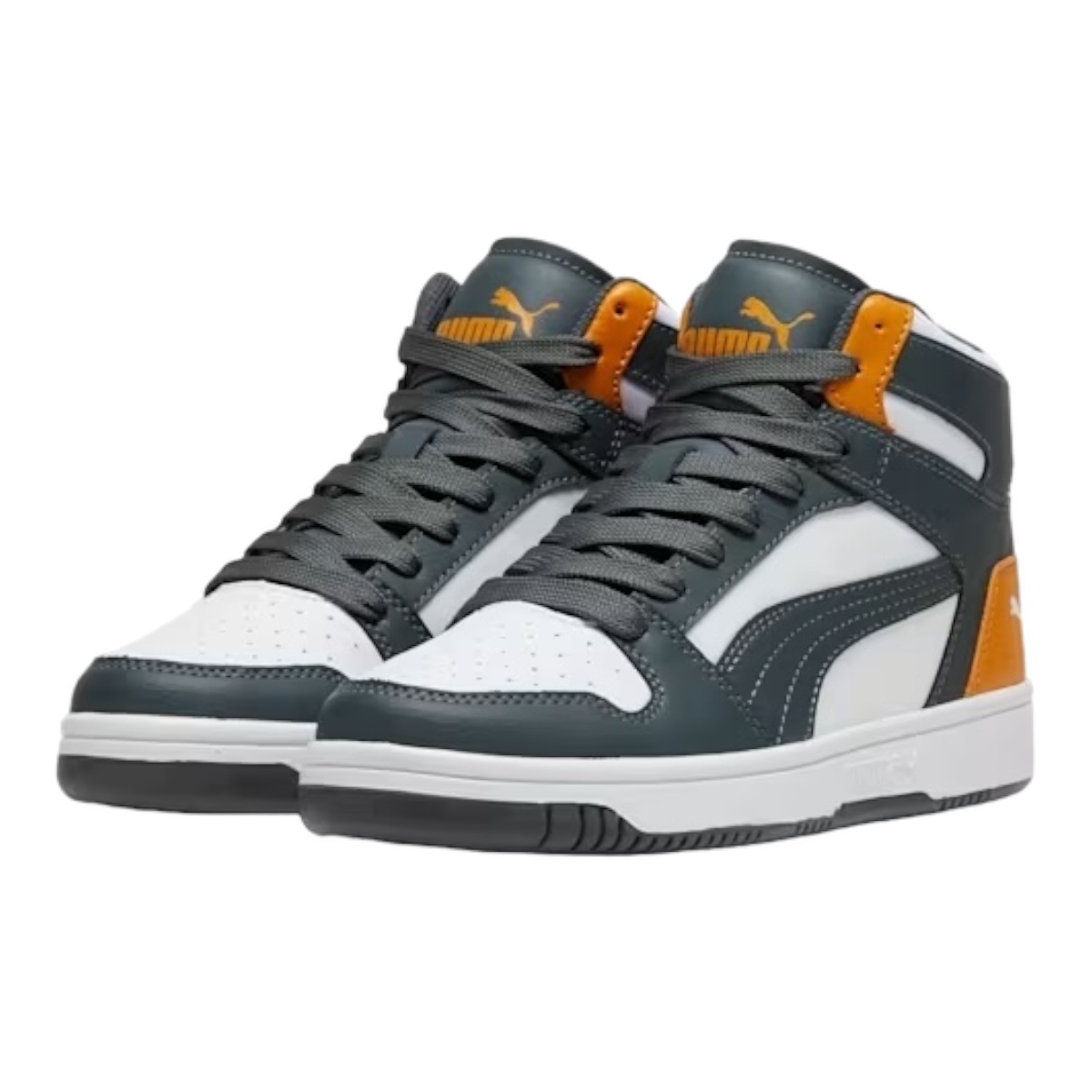 Tenis Puma Rebound Junior Layup De Bota Gris 100% Original