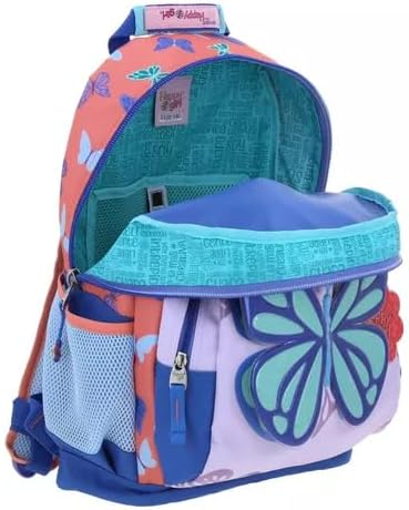 A Mochila Happy Girl Mariposa Azul Con Porta Tablet Estampado 3d Primaria HG66024