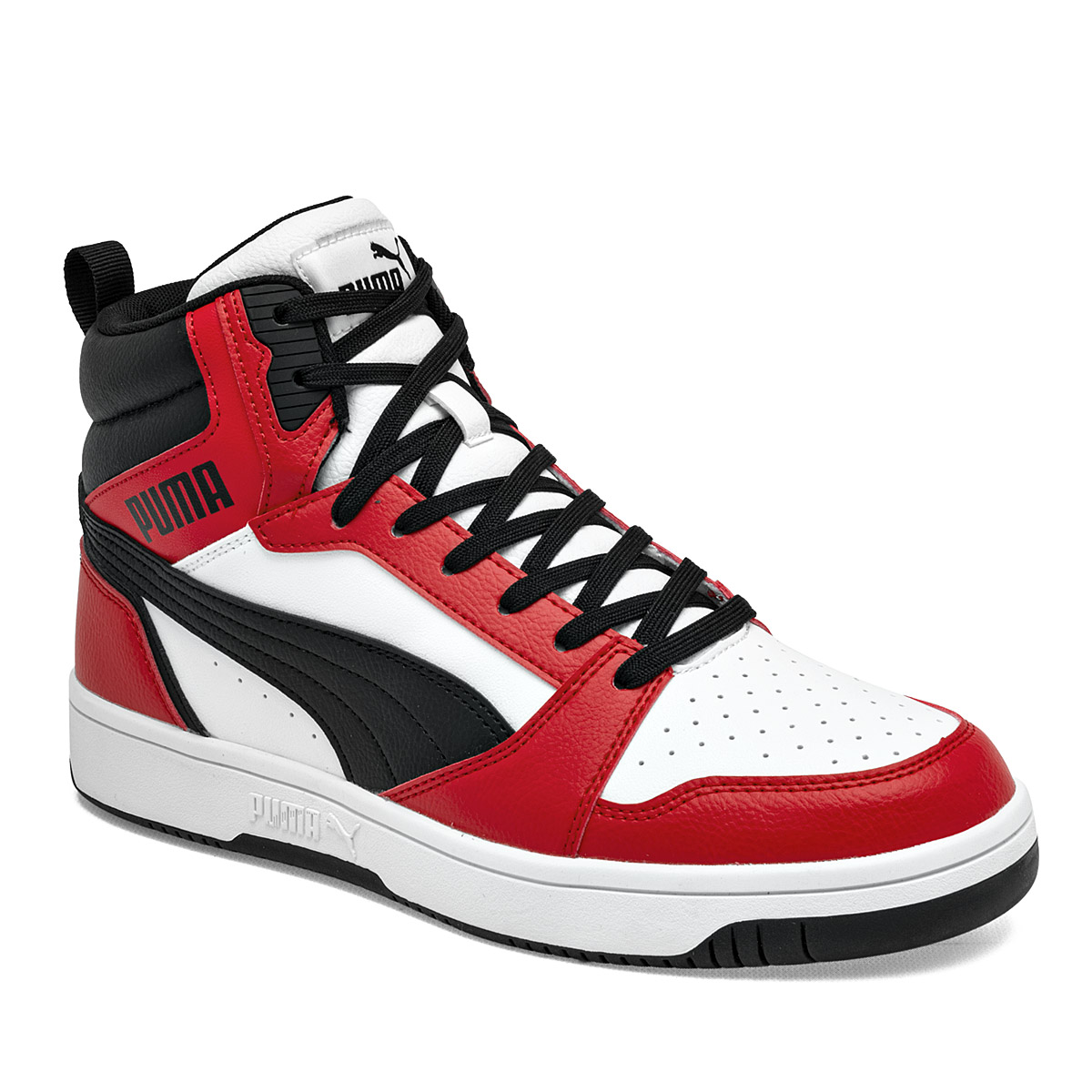 TENIS URBANO HOMBRE DE Puma ESTILO 392326-04 COLOR BLANCO ROJO NEGRO.