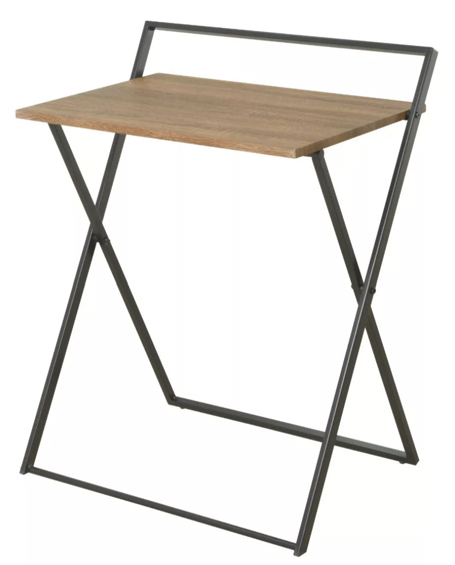 Escritorio Plegable Mdf Moderno Para Laptop Hogar Nogal  T