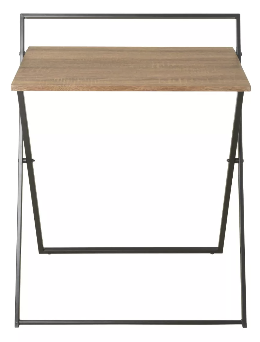 Escritorio Plegable Mdf Moderno Para Laptop Hogar Nogal  T