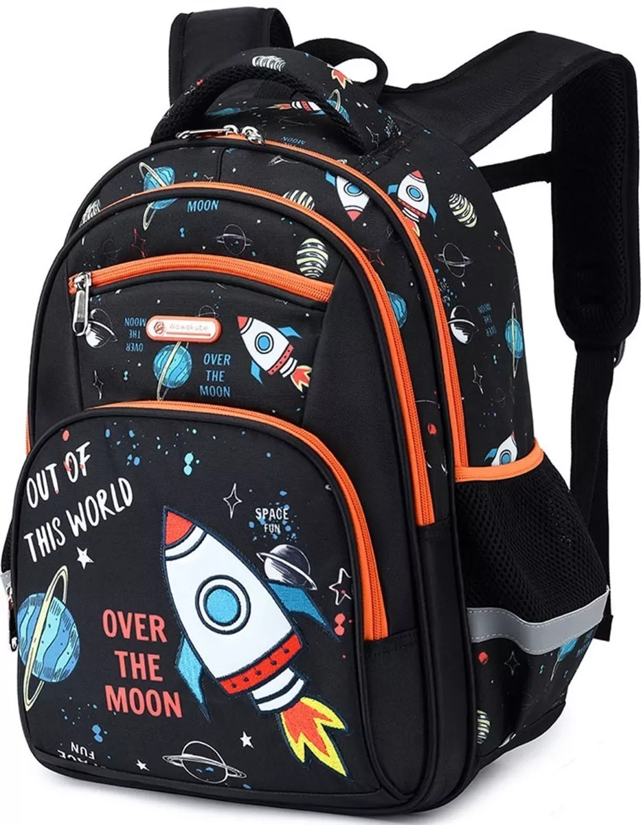 M Mochila escolar Pokachila Escolar 98653 color negro diseño espacial
