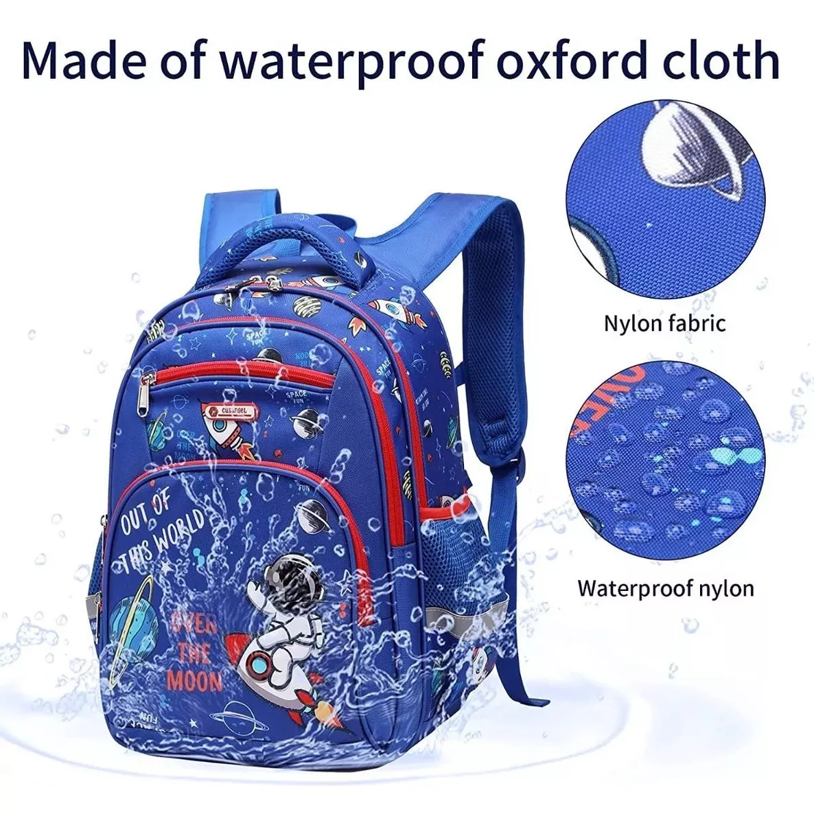 M Mochila escolar Pokachila Escolar 98653 color azul diseño astronauta