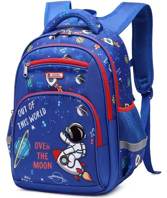 M Mochila escolar Pokachila Escolar 98653 color azul diseño astronauta