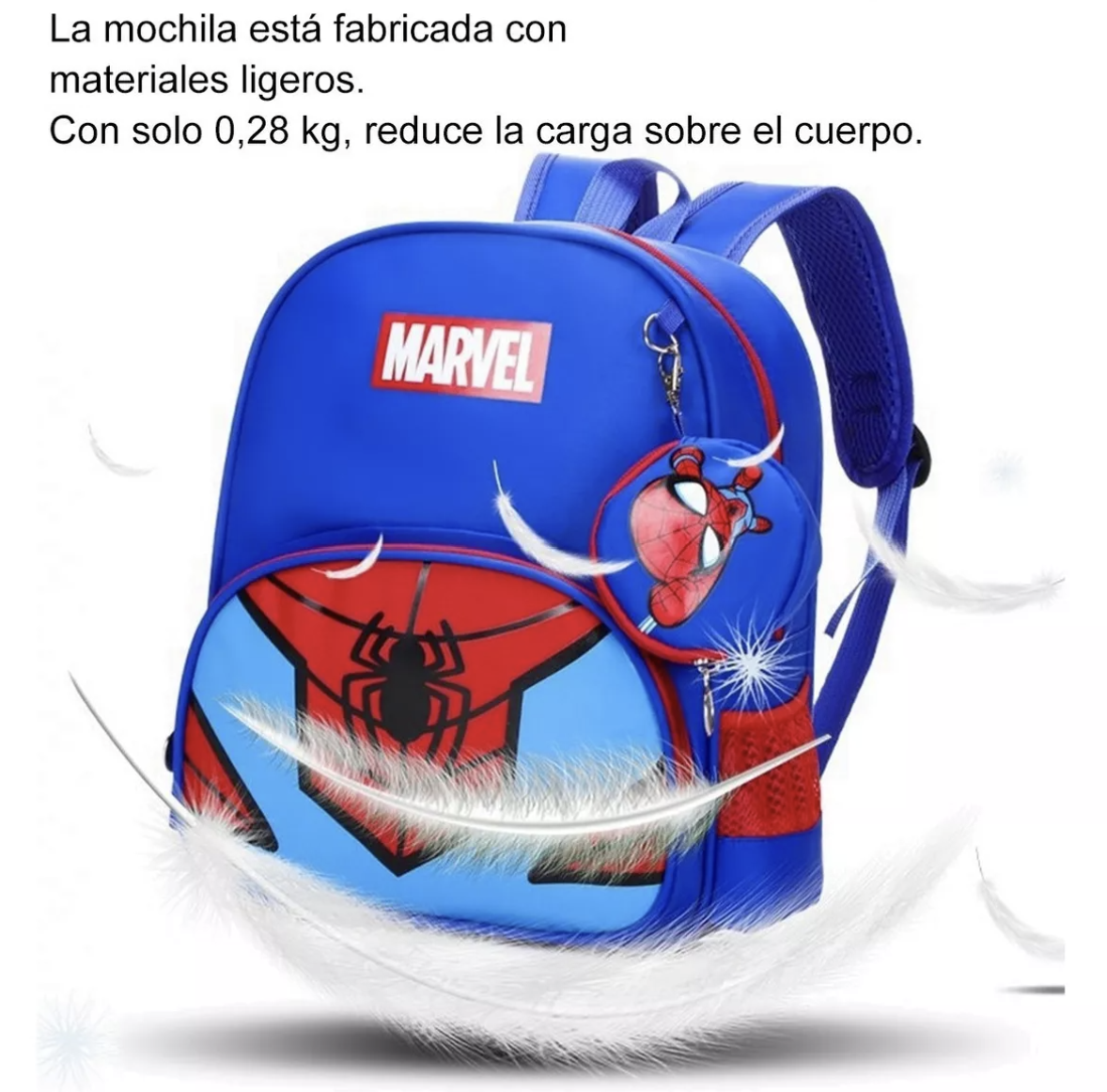 Mochila Preescolar Spiderman Escolar Kinder Para Niños T