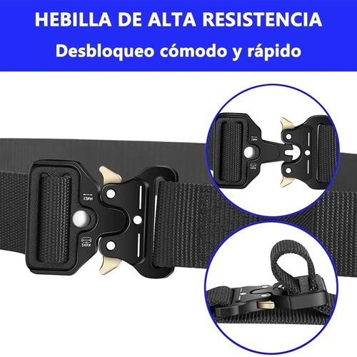 Bolsa Táctica + Cinturón Militar + 3 Ganchos + Pedernal