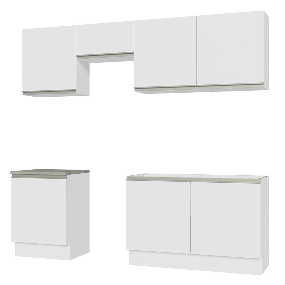 Cocina Integral Completa Modular Madesa Glamy 240cm BB 09