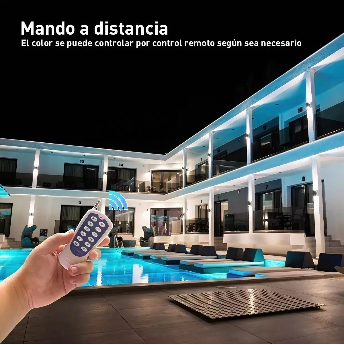 Luz Led Piscina Lampara Para Alberca 24w Rgb + Transformador