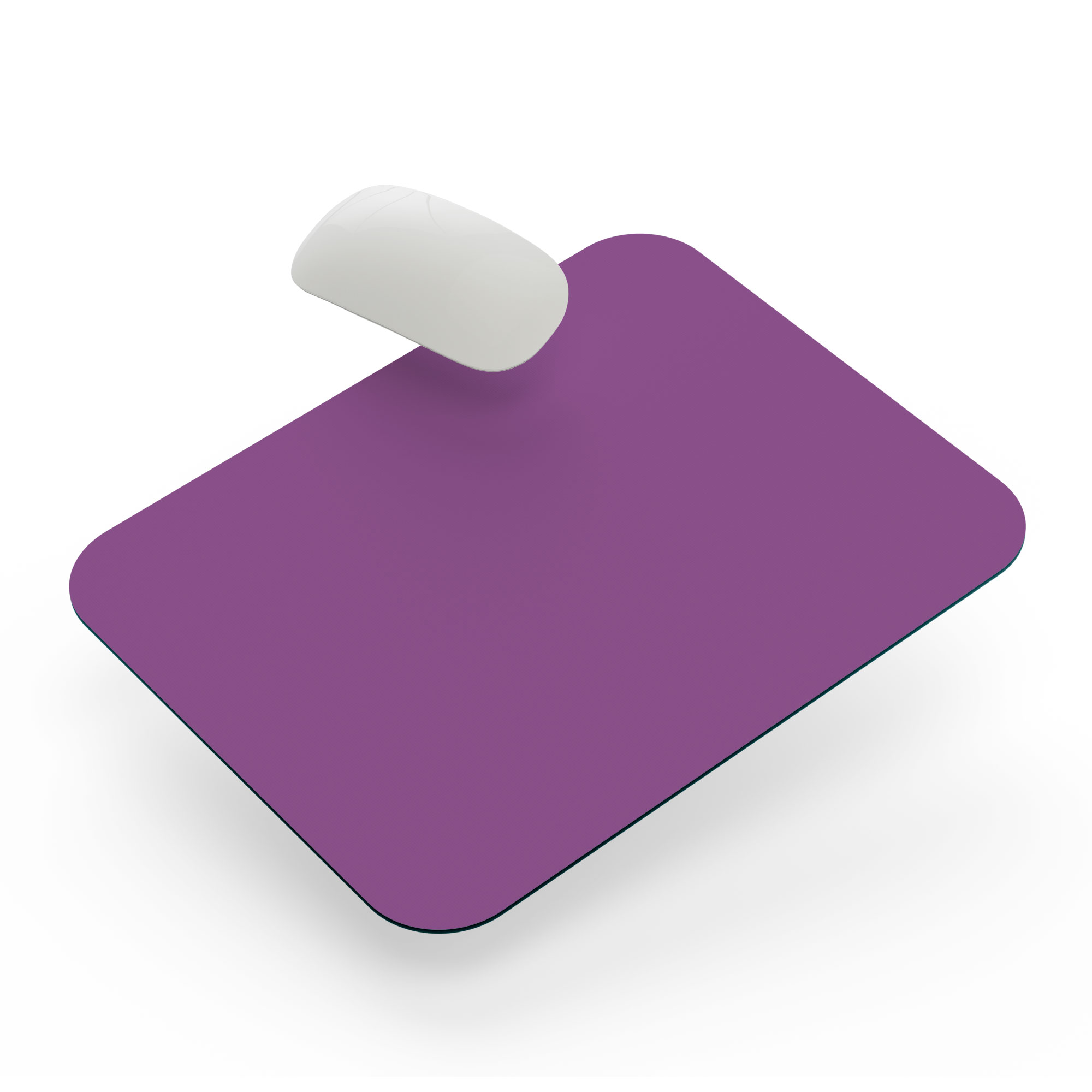 Mouse Pad de 22 * 18cm, Color Morado Mouse Mat de Antideslizante Natural en Neopreno, Alfombrilla de Mouse para Juego Color Duradero de Textura
