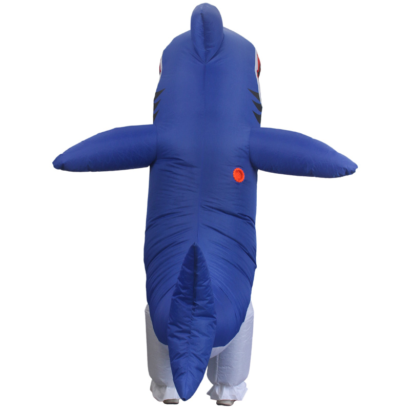 Disfraz Inflable De Halloween Shark Tiburón Premium Toda Ocasión - 2 Tallas Disponibles