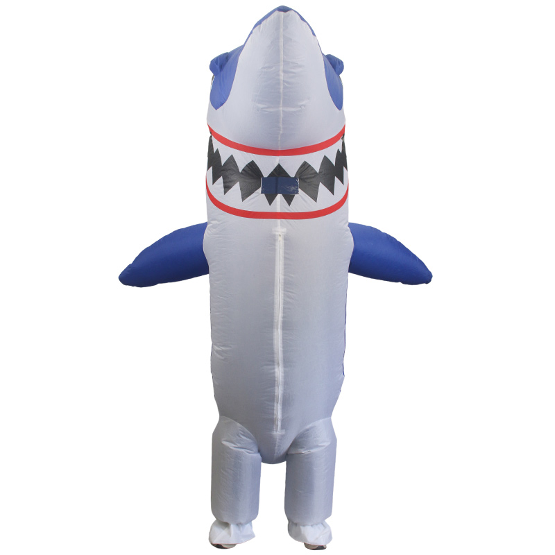 Disfraz Inflable De Halloween Shark Tiburón Premium Toda Ocasión - 2 Tallas Disponibles