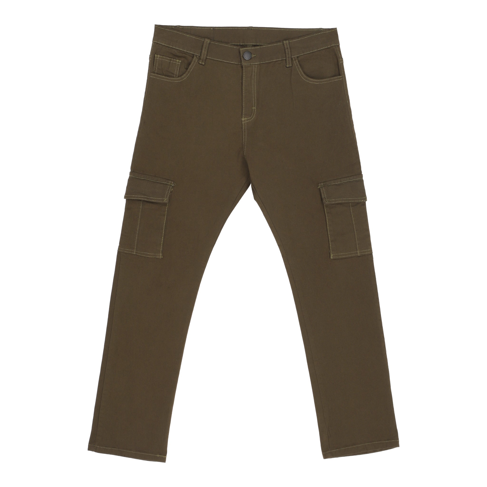 Pantalón Táctico Color Verde Militar Para Hombre Slim Fit Ajuste Cómodo